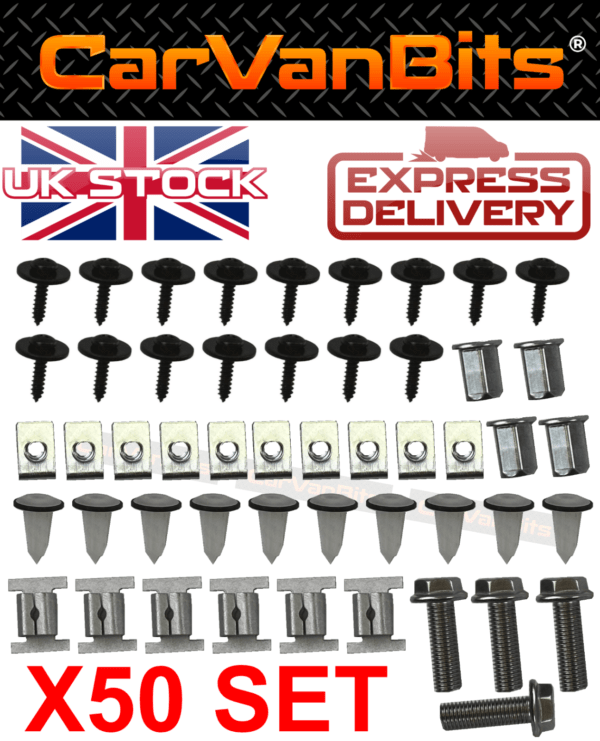 For Citroen Jumper 2014 Undertray Under Engine Cover Clip Kit Fixing Clips 375526706993