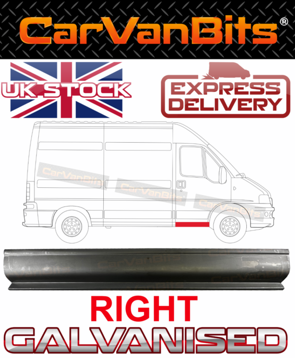 For Fiat Ducato Boxer Relay Jumper 94 06 Front Doorstep Repair Body Panel Sill R 374191169393