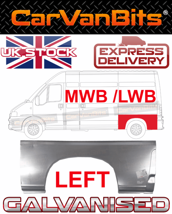 For Fiat Ducato Boxer Relay Jumper 94 06 Rear Wheel Arch Repair Quarter Panel Ns 375287926703