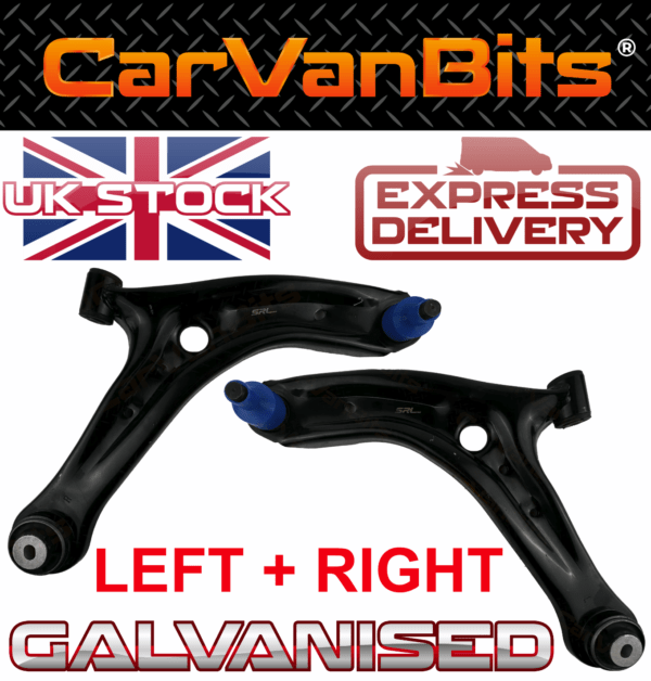 For Ford Fiesta 2008 2017 Suspension Control Arm Wishbone Front Axle Lower Pair 375616042783