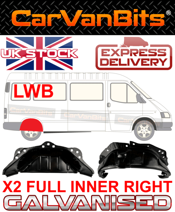 For Ford Transit Mk4 Mk5 91 00 Lwb Rear Inner Wheel Arch Repair Body Panel Right 375524250783