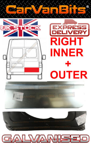 For Ford Transit Mk6 Mk7 00 13 Rear Door Lower Repair Rust Panel Skin Inn Out 374259915843