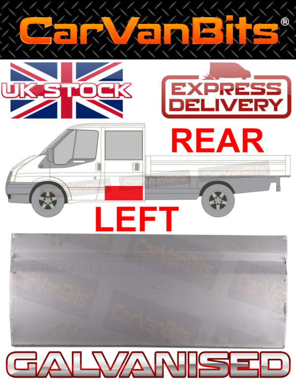 For Ford Transit Mk6 Mk7 00 14 Crew Double Cab Rear Door Outer Body Repair Panel 374434140063