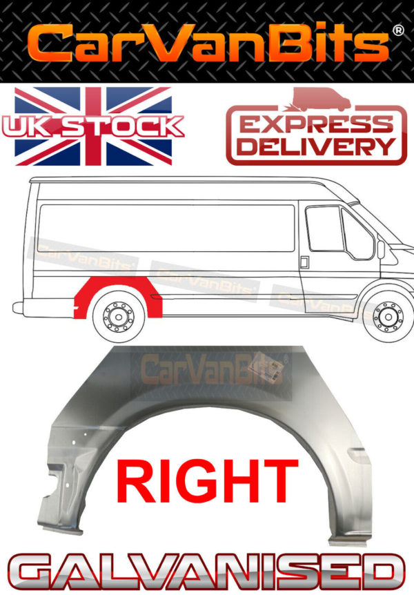 For Ford Transit Mwb Lwb 00 14 Mk6 Mk7 Rear Wheel Arch Repair Body Rust Panel Ri 373601454543