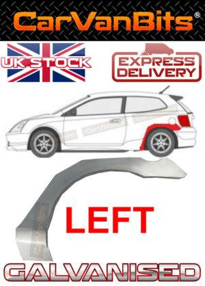 For Honda Civic 01 05 3 Door Rear Wheel Arch Repair Body Panel Fender Wing Left 375231775613