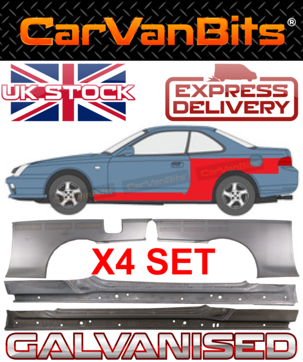 For Honda Prelude V Bb 96 01 Full Sill And Rear Wheel Arch Repair Body Panel Set 374454654113