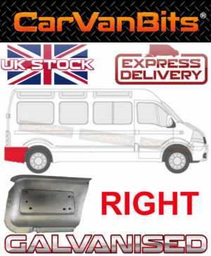 For Master Vauxhall Movano Interstar 98 10 Behind Rear Wheel Arch Repair Panel R 374940142513