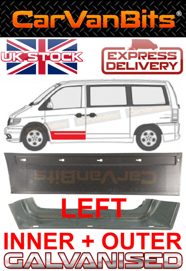 For Mercedes Vito Viano W638 96 03 Front Door Repair Body Rust Panel Left X2 Set 373867770733