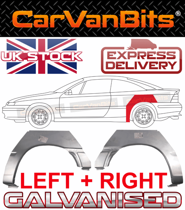 For Opel Vauxhall Calibra 2d 89 97 Rear Wheel Arch Repair Body Rust Panel Pair 375139763093