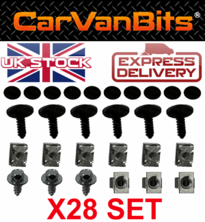 For Skoda Fabia 6y 5j Undertray Under Engine Cover Clip Kit Fixing Clips 375430927853