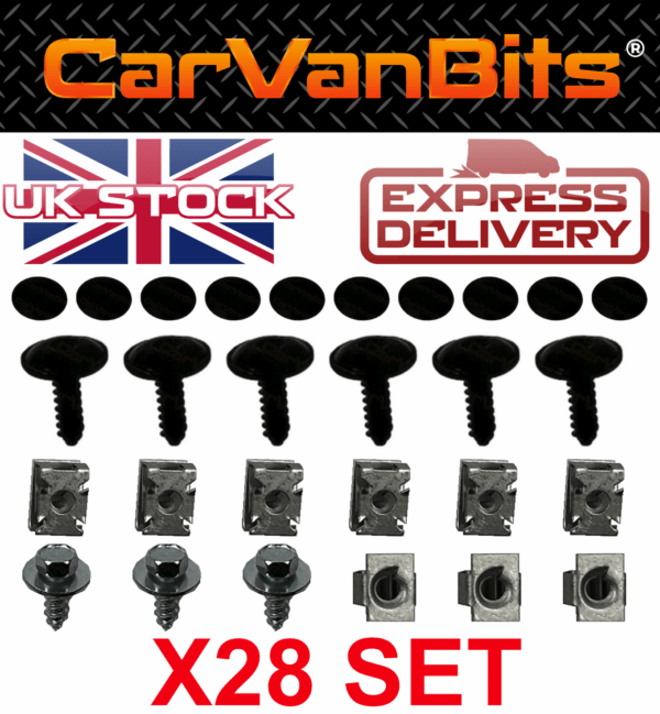 For Skoda Fabia 6y 5j Undertray Under Engine Cover Clip Kit Fixing Clips 375430927853