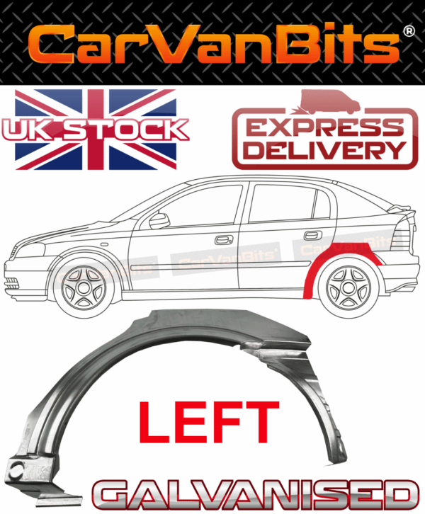 For Vauxhall Astra G 98 09 5 Door Rear Wheel Arch Repair Body Outer Panel Left 375342027183