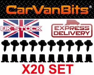 For Vauxhall Astra G H Vectra B C Undertray Under Engine Cover Clip Kit Fixing 375424748683