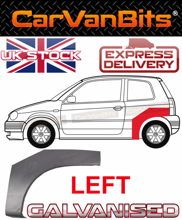 For Volkswagen Vw Lupo Seat Arosa 98 05 Rear Wheel Arch Repair Body Panel Left 375180679593