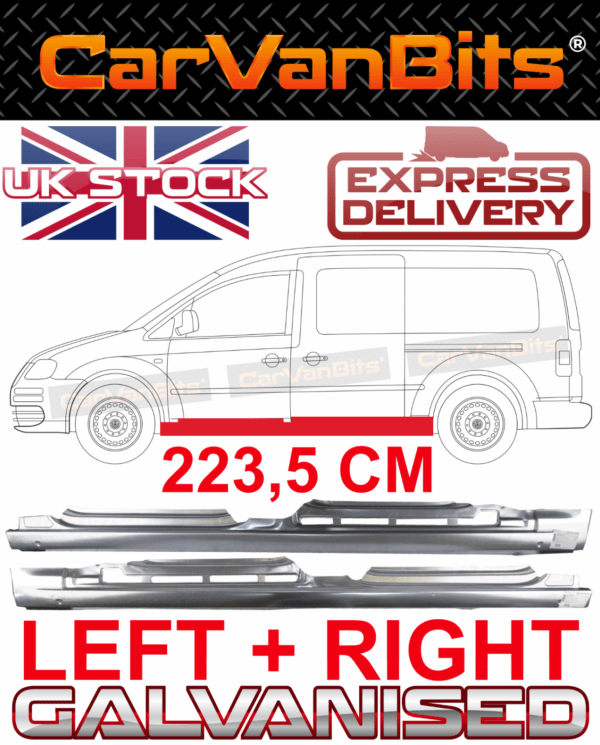 For Vw Caddy Iii 2k Maxi 04 15 Full Sill Repair Rust Panel With Sliding Door P 375221696653