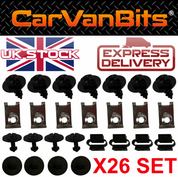 For Vw Passat B5 3b 96 05 Undertray Under Engine Cover Clip Kit Fixing Clips 375424759103