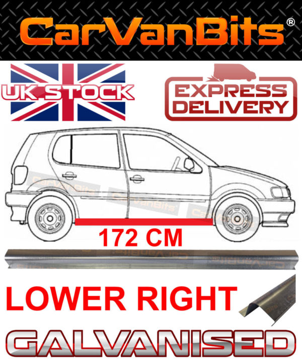 For Vw Polo 6n 6n2 6kv 94 01 Sill Repair Body Rust Outer Lower Panel Right 374376513413