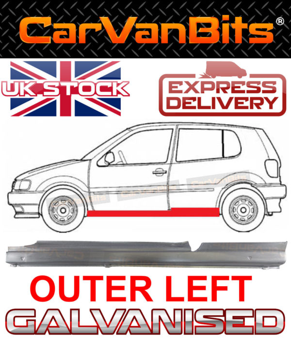 For Vw Polo 6n Hatchback 3 Door 94 99 Full Sill Repair Body Rust Panel Left 374378341323