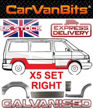 For Vw Transporter T4 Swb Mwb 90 03 Outer Repair Body Panel Doorstep Sill Wing R 374370366363