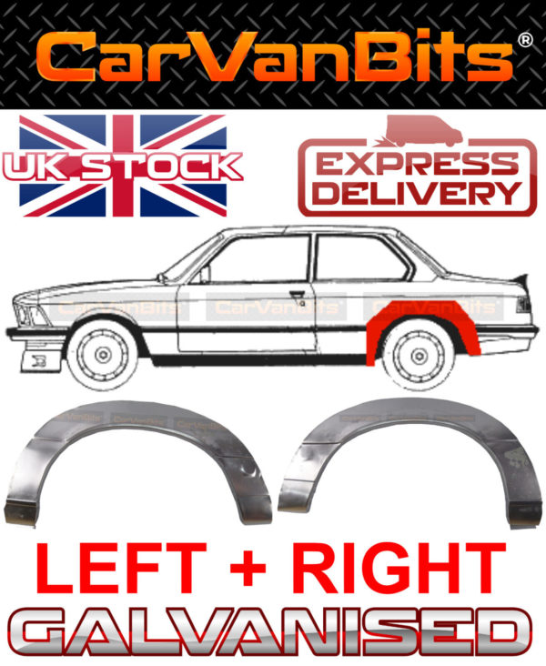 For Bmw 3 E21 75 83 2 Door Rear Wheel Arch Repair Body Rust Outer Panel Pair 374179339154