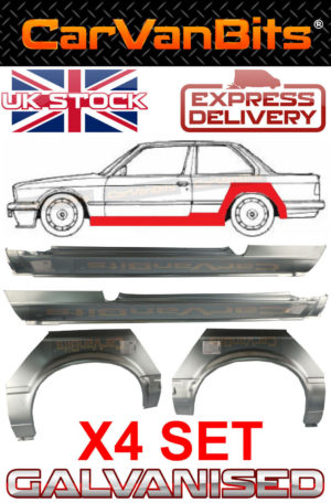 For Bmw 3 E30 82 87 2 Door Coupe X2 Rear Wheel Arch Repair Panel X2 Full Sill X4 373841813154