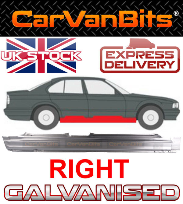 For Bmw 5 E34 87 96 Saloon Estate Full Sill Repair Panel Outer Galvanised Right 373670138014