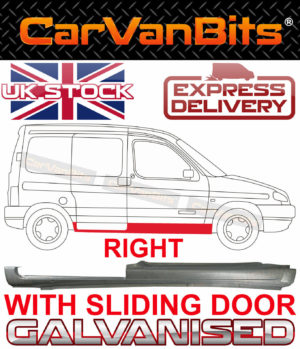 For Citroen Berlingo Peugeot Partner 96 08 Full Sill Repair Body Panel Right 374949958474