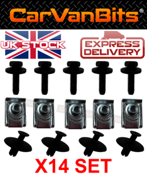 For Citroen C4 Aircross 2012 Under Engine Cover Clip Kit Fixing Clips 375558270914