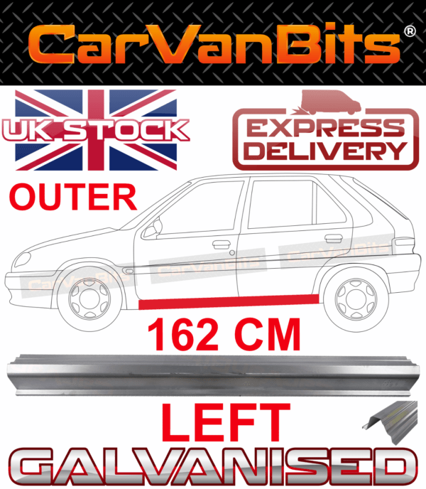 For Citroen Saxo 5 Door 96 04 Sill Repair Body Rust Outer Panel Left 375270111264