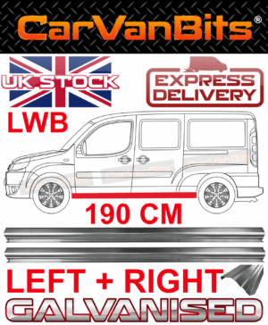 For Fiat Doblo Lwb 2001 2010 Sill Repair Body Rust Outer Panel 190 Cm Pair 375631628674