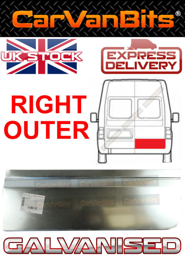 For Ford Transit Mk6 Mk7 00 13 Rear Door Lower Repair Rust Panel Skin Outer Righ 374259915914