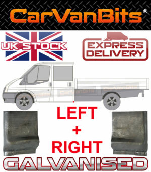 For Ford Transit Mk6 Mk7 00 14 Crew Double Cab Rear Corner Repair Panel Sill X2 374635867314