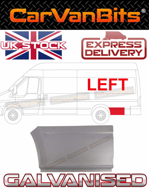 For Ford Transit Mk6 Mk7 Lwb Jumbo 00 14 Behind Rear Wheel Arch Repair Panel Ns 374567588814