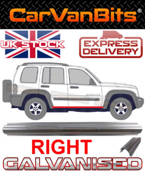 For Jeep Cherokee Liberty Kj 01 08 Sill Repair Body Rust Outer Panel Right 374259915734