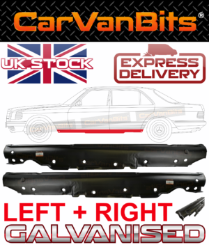 For Mercedes Benz W126 S Class 80 91 Full Sill Repair Body Rust Panel Pair 375003589424