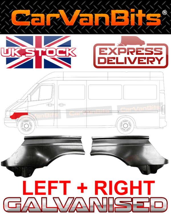 For Mercedes Sprinter 00 06 Front Wing Fender Wheel Arch Repair Panel Sill Pair 375514701854