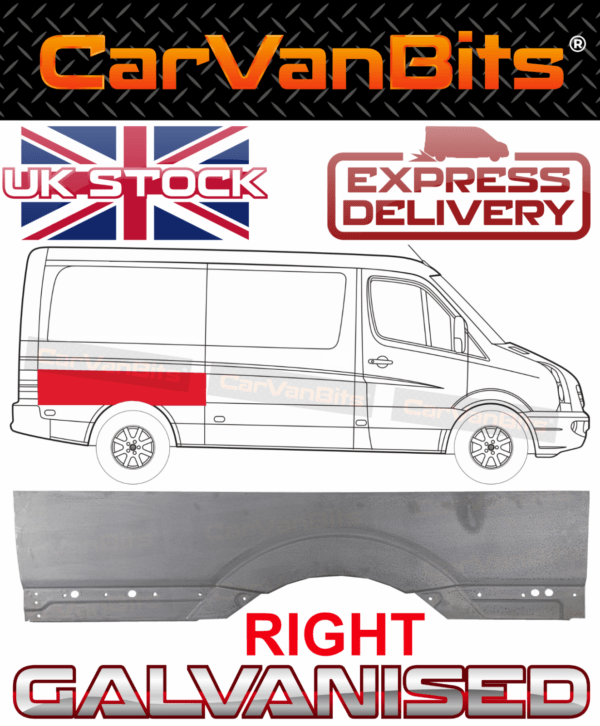 For Mercedes Sprinter Vw Crafter Mwb 06 18 Upper Side Sill Body Repair Panel Rig 375294318214