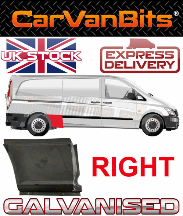 For Mercedes Vito Viano W639 03 10 Xlwb In Front Of Rear Wheel Arch Repair Panel 374945394834