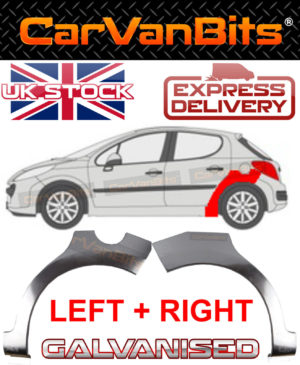 For Peugeot 207 6 13 5 Door Rear Wheel Arch Repair Body Rust Outer Panel Sill X2 374191238144