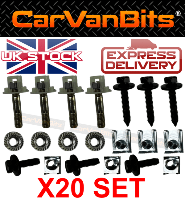 For Renault Master 2010 Undertray Under Engine Cover Clip Kit Fixing Clips Set 375528101184