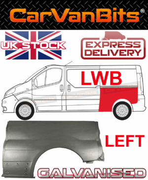 For Vauxhall Vivaro Trafic Primastar Lwb 01 14 Rear Wheel Arch Wing Repair Panel 375342138864