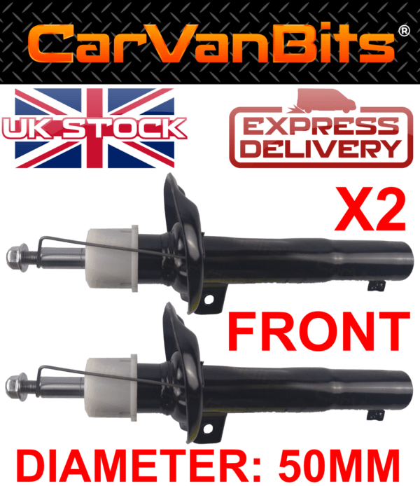 For Vw Caddy 2k 2004 2020 Front Axle Gas Shock Absorber Absorbers X2 Strut 375682610694