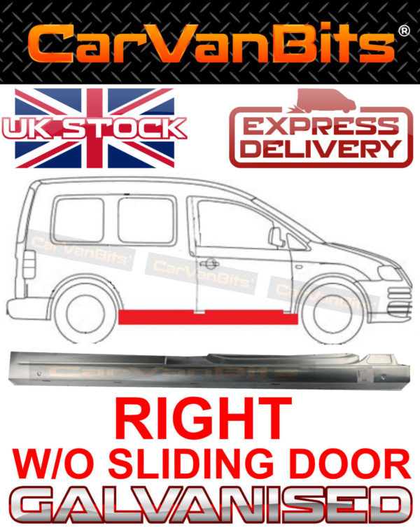 For Vw Caddy Iii 2k 04 10 Full Sill Repair Body Panel Right Without Sliding Door 373720246374