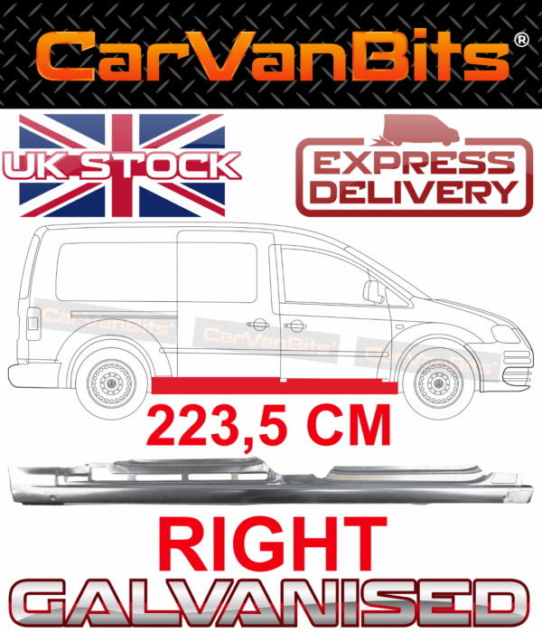 For Vw Caddy Iii 2k Maxi 04 15 Full Sill Repair Rust Panel With Sliding Door R 375221684444