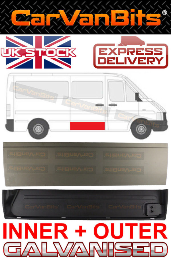 For Vw Lt Or Mercedes Sprinter 95 05 Side Sliding Loading Door Repair Panel X2 373951112614