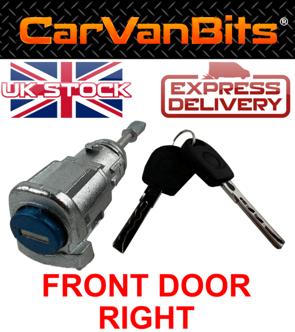 For Vw Lupo 1998 2005 Front Door Right Lock Set Switch Barrel Key Keys 375669330304