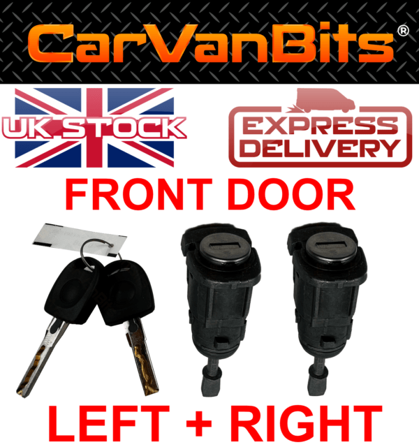 For Vw Polo 9n 2001 2009 Front Door Inner Lock Barrel Locks Set With Keys 375543041874