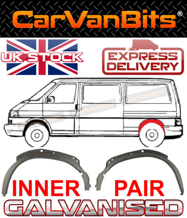 For Vw Transporter T4 90 03 Inner Rear Wheel Arch Repair Body Rust Panel Pair 373202737794