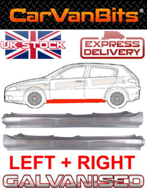 For Alfa Romeo 147 00 10 5 Door Full Sill Repair Body Rust Outer Panel Pair 374259915865