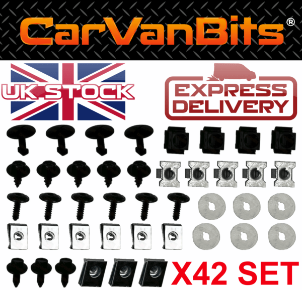 For Audi A6 C5 4b 97 04 Undertray Under Engine Cover Clip Kit Fixing Clips 375430961525